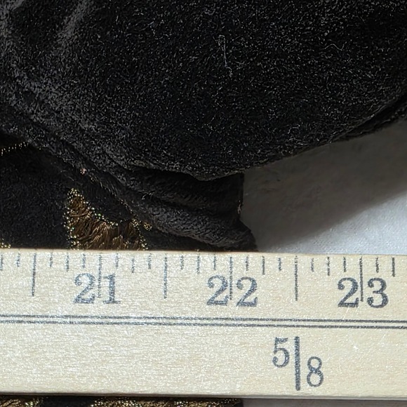 Chicos Brown Velvet Embellished Embroidered Jacket Women's Size L Whimsy Goth - Picture 7 of 9